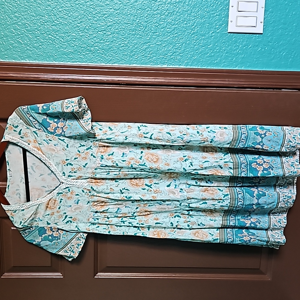 Vintage Summer Floral Dress size S